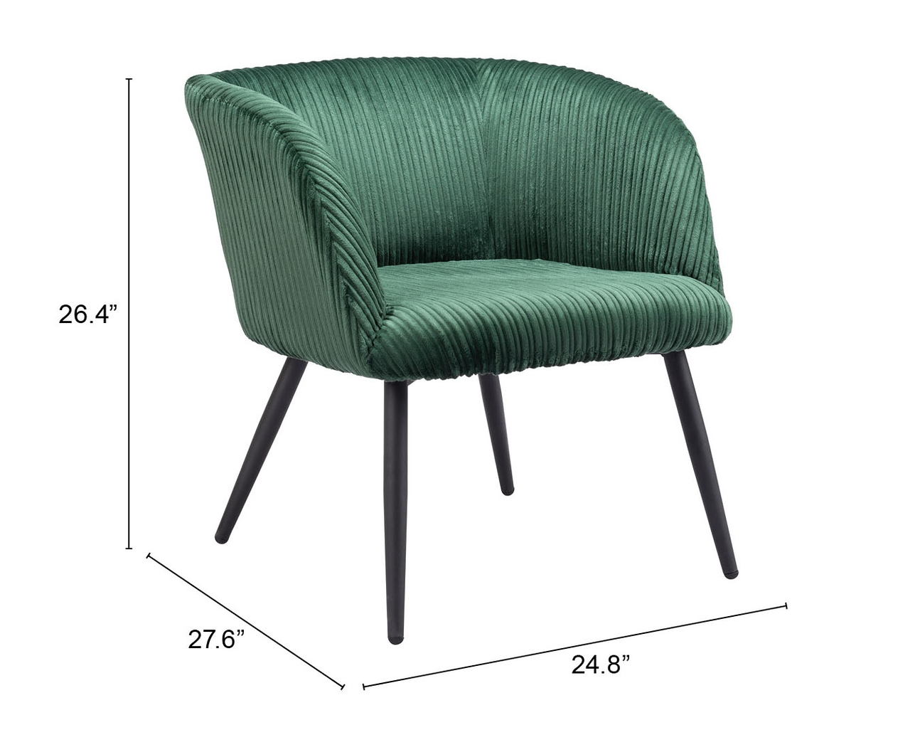 Eaglek Green Accent Chair - Thumbnail - Image 11
