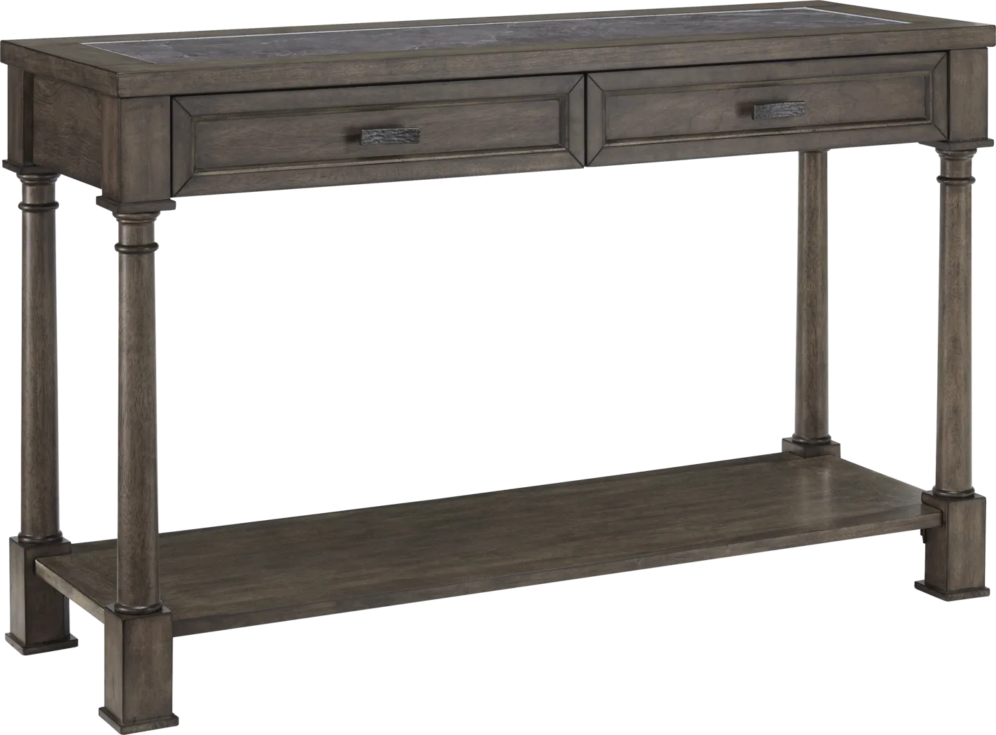 Eakins Brown Sofa Table - Thumbnail - Image 1