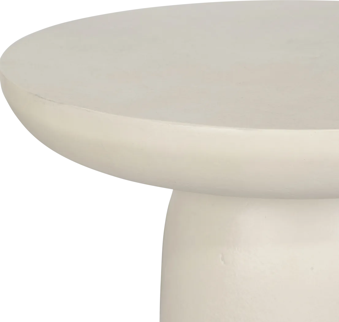 Ealane White Outdoor End Table - Thumbnail - Image 4