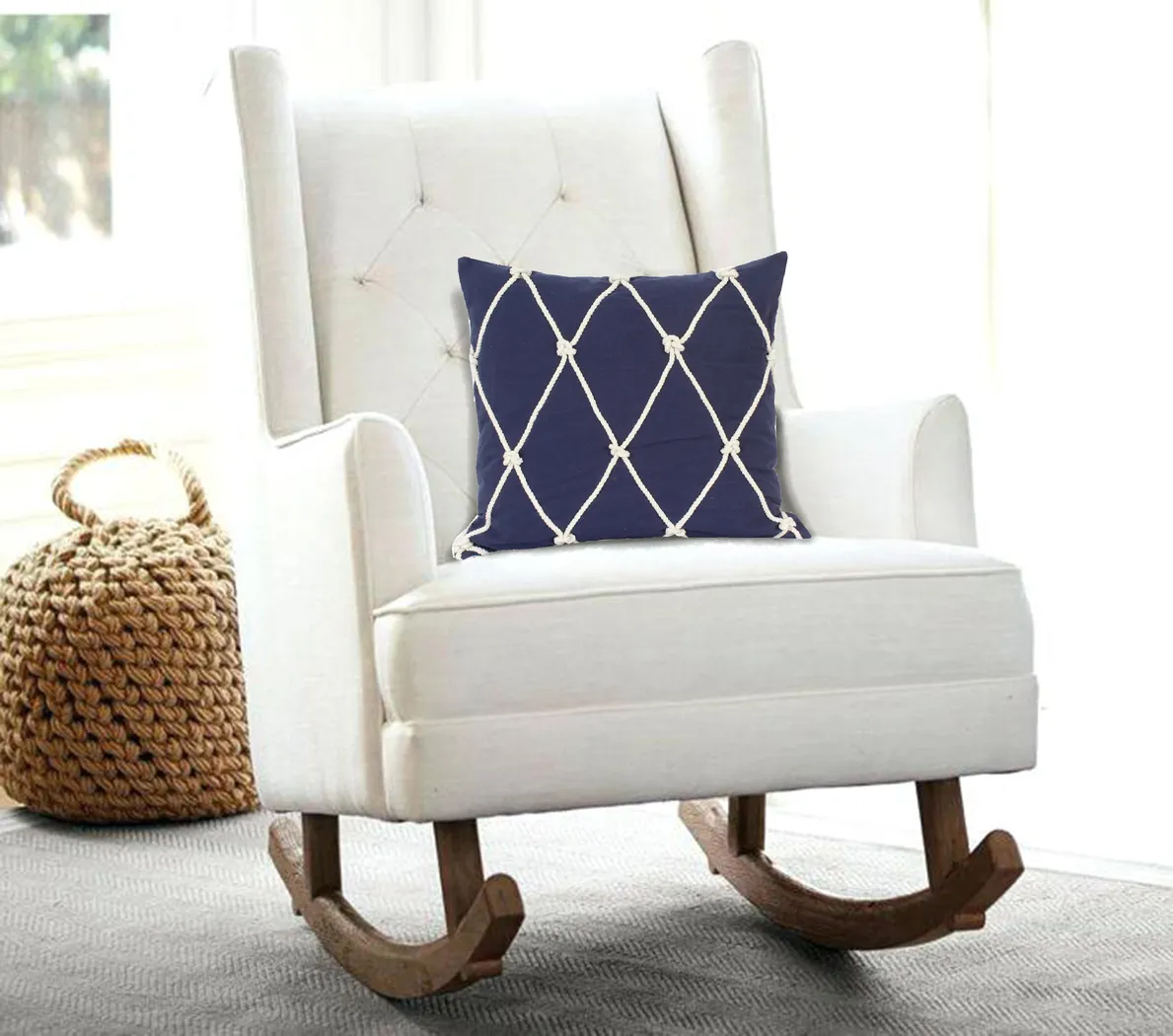 Earla Blue Accent Pillow - Thumbnail - Image 6