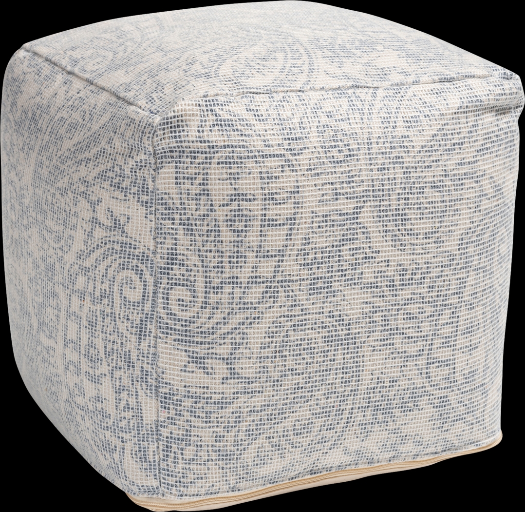 Earliegh Ivory Pouf - Thumbnail - Image 1