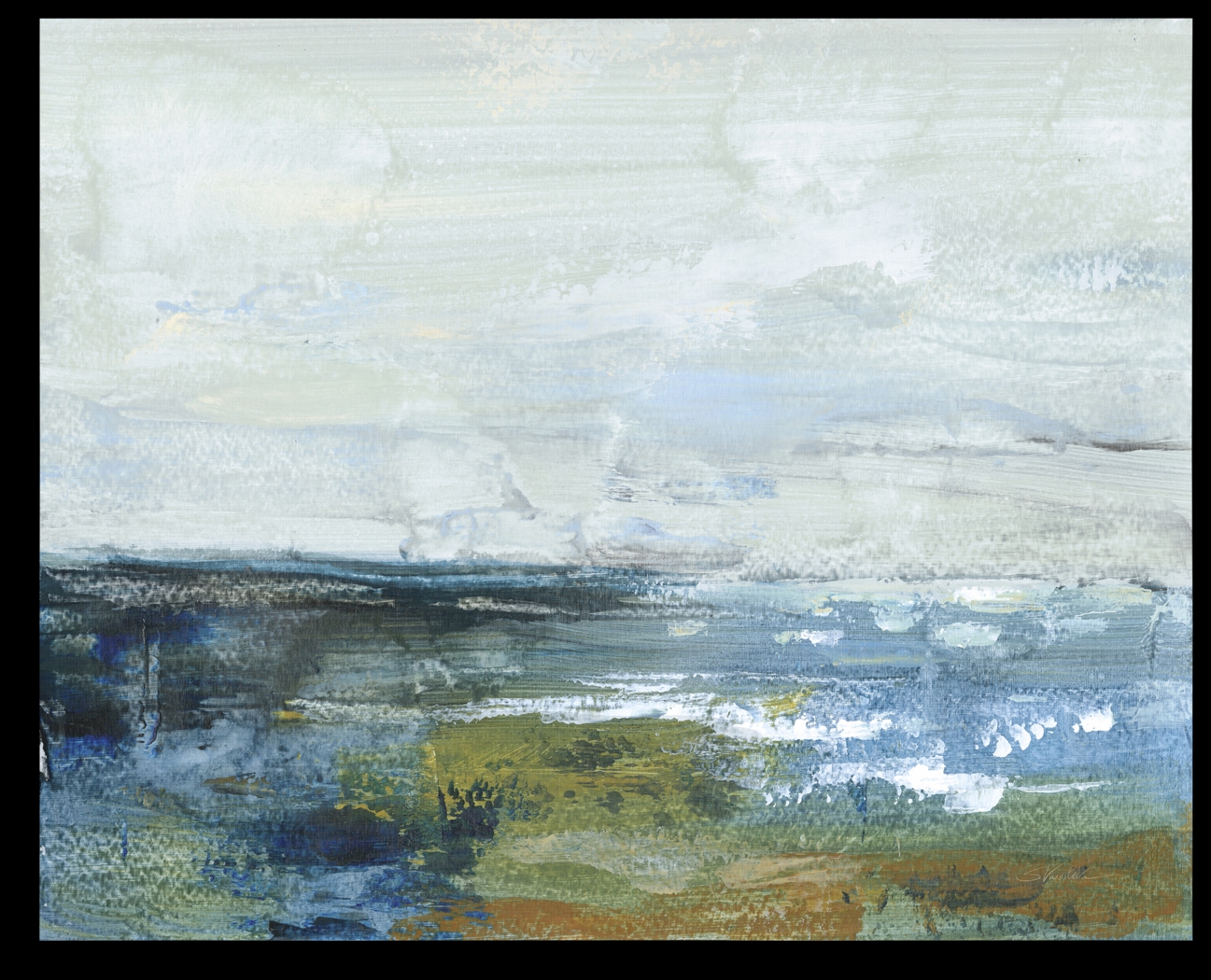 Early View Blue Artwork - Thumbnail - Image 1