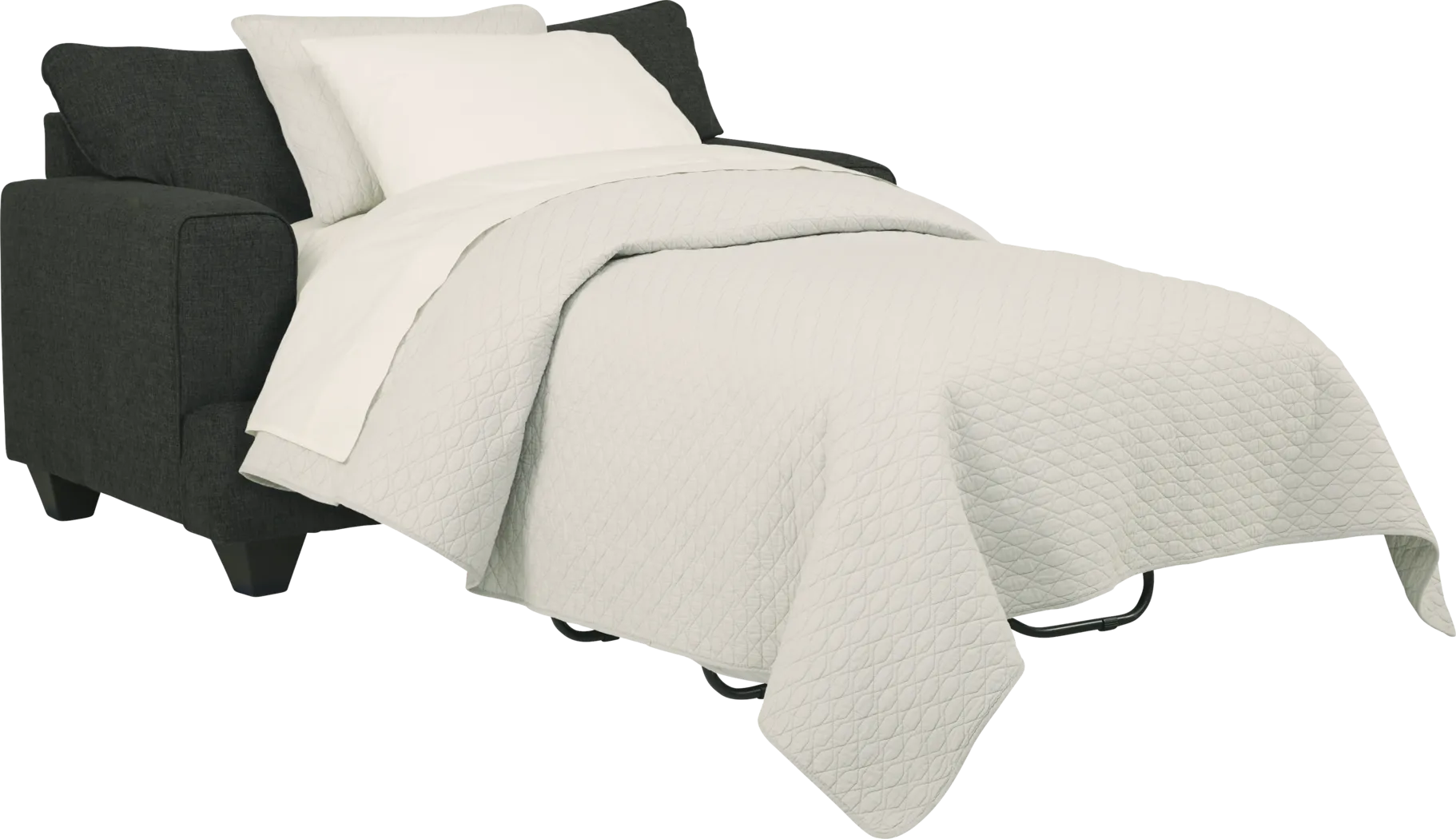 East Bank Black Sleeper Chair - Thumbnail - Image 3