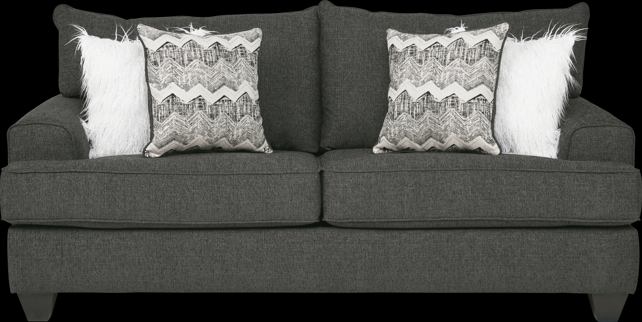 East Bank Black Sleeper Loveseat - Thumbnail - Image 1