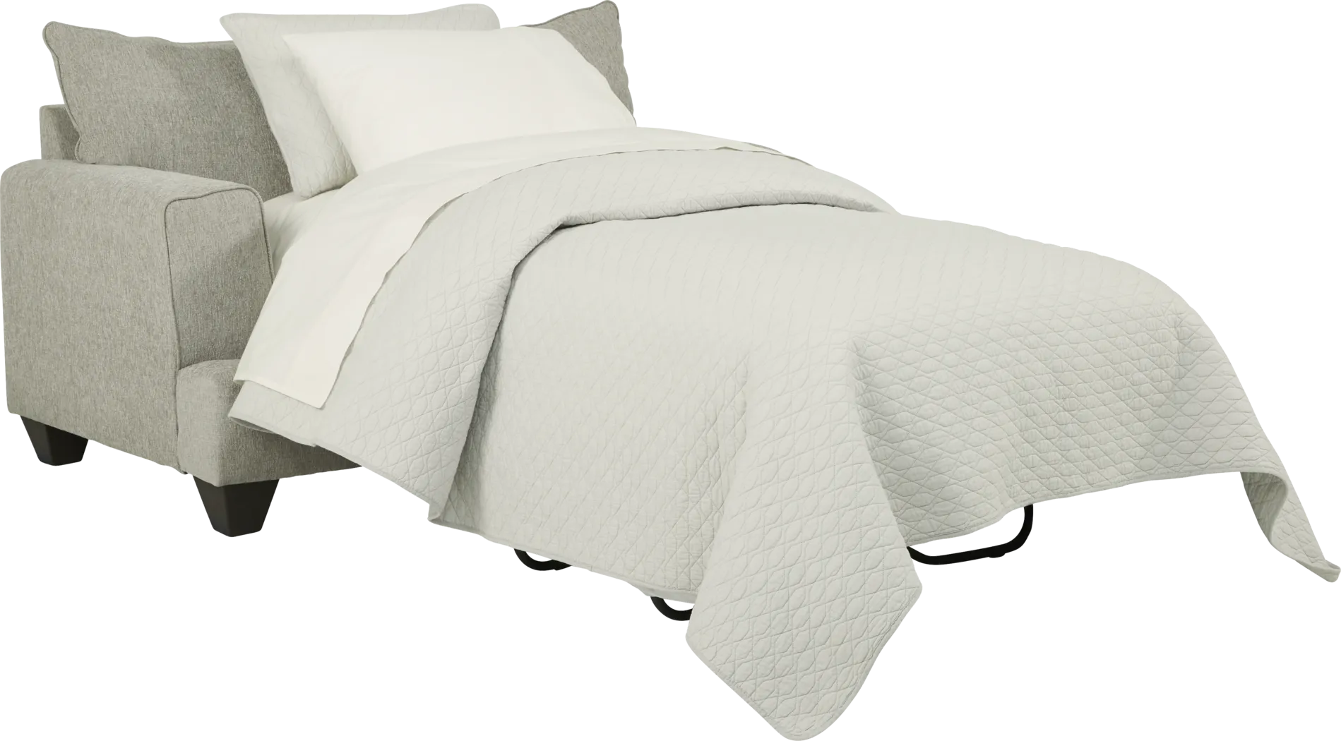 East Bank Gray Gel Foam Sleeper Chair - Thumbnail - Image 3