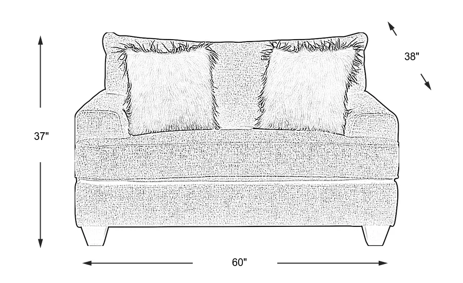 Dimension Image. Please refer to the Dimension Tab on this page for dimension details.