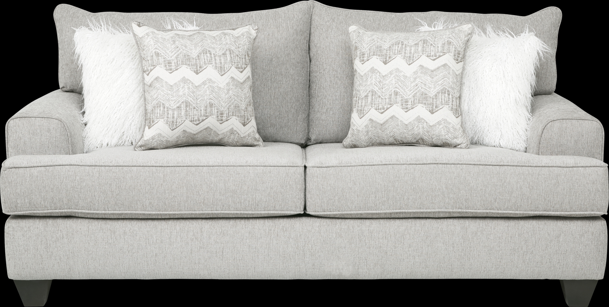 East Bank Gray 7 Pc Living Room with Gel Foam Sleeper Sofa - Thumbnail - Image 4