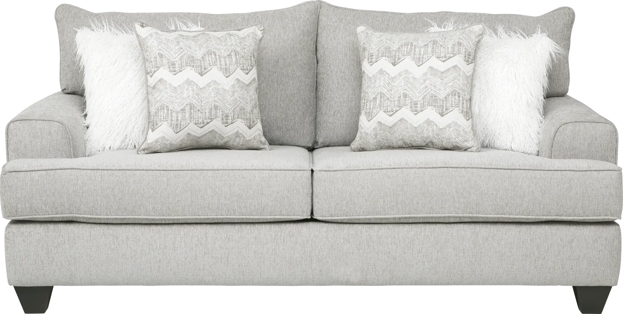 East Bank Gray Gel Foam Sleeper Loveseat - Thumbnail - Image 1