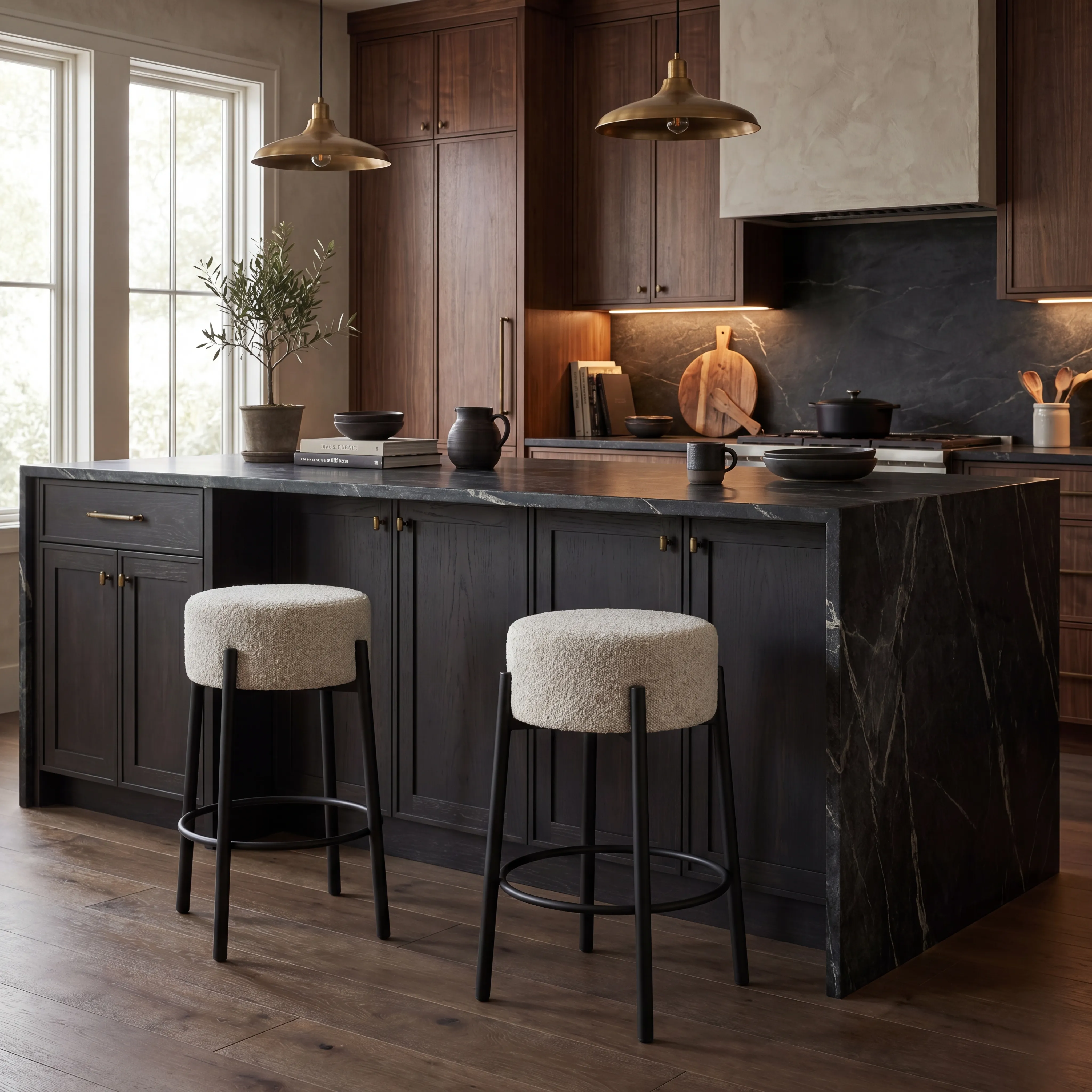 East Hampton Black Counter Height Stool - Thumbnail - Image 4