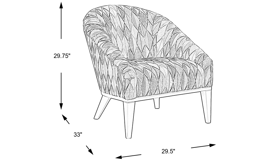 Dimension Image. Please refer to the Dimension Tab on this page for dimension details.