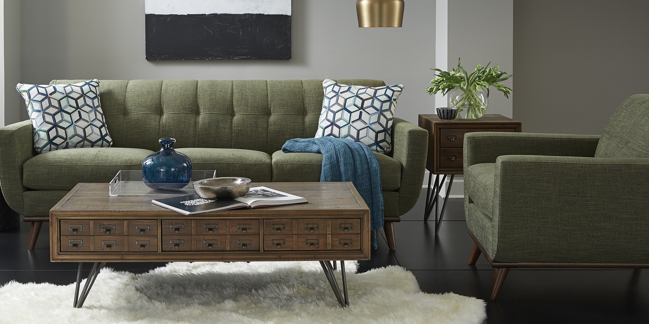 East Side Avocado 3 Pc Living Room - Thumbnail - Image 1