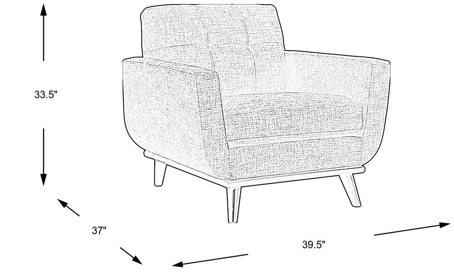 Dimension Image. Please refer to the Dimension Tab on this page for dimension details.