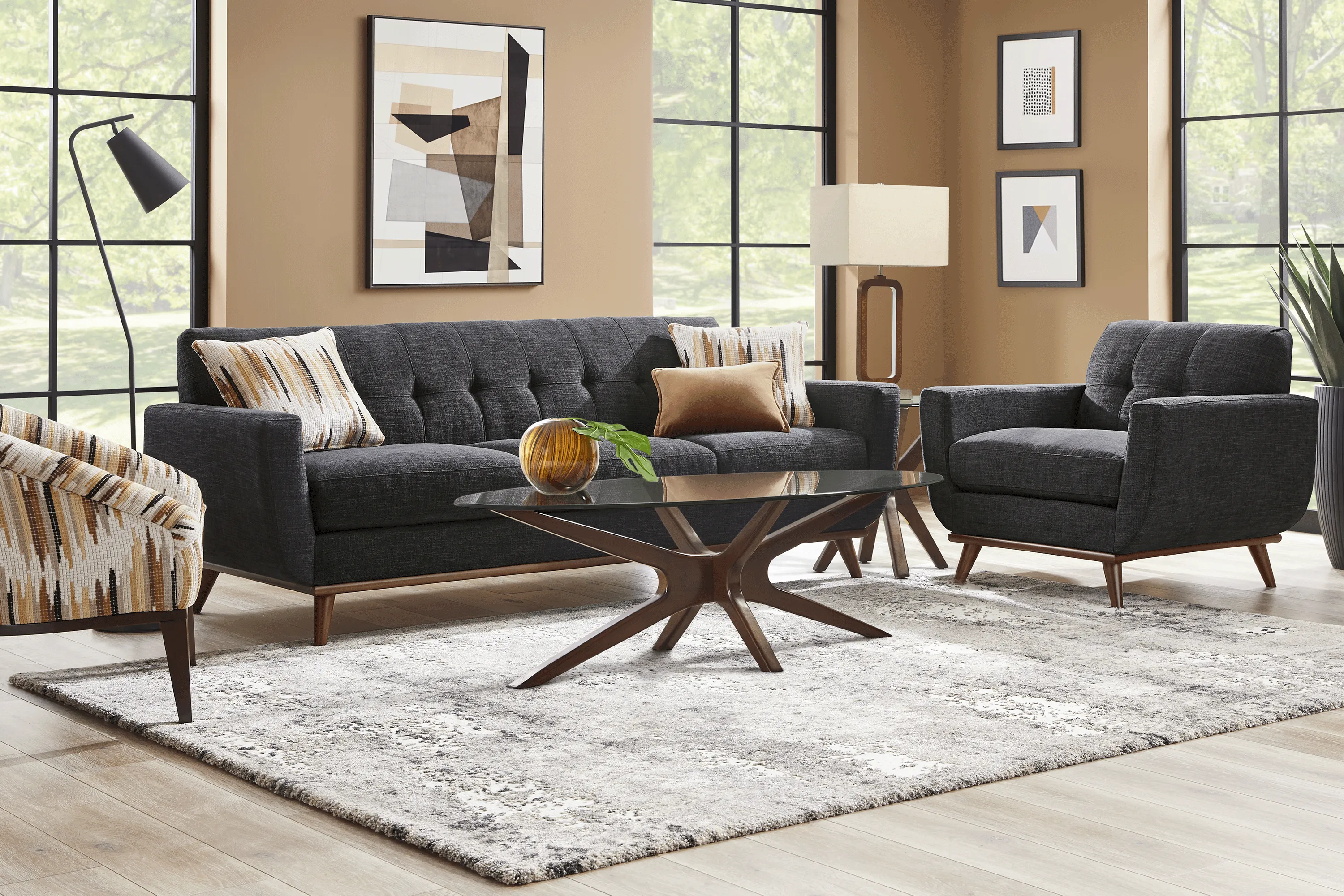 East Side Black 7 Pc Living Room - Thumbnail - Image 1