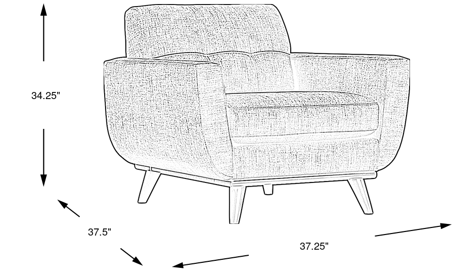 Dimension Image. Please refer to the Dimension Tab on this page for dimension details.