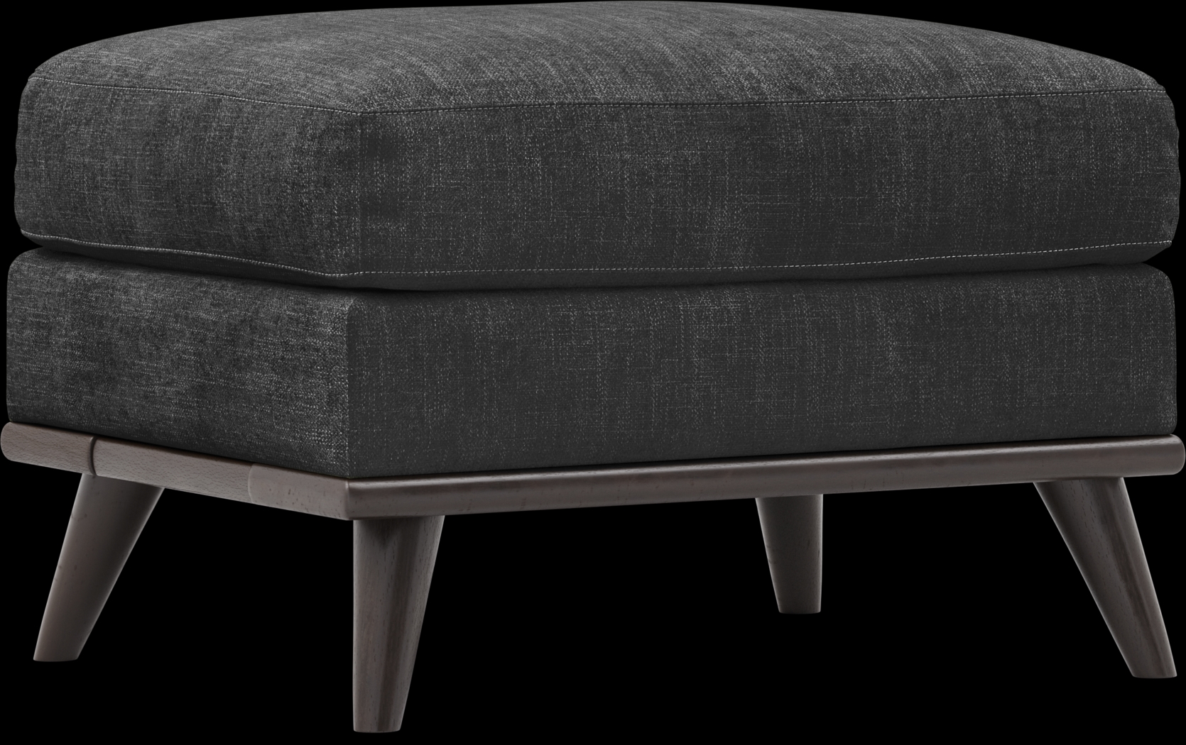 East Side Black Ottoman - Thumbnail - Image 1