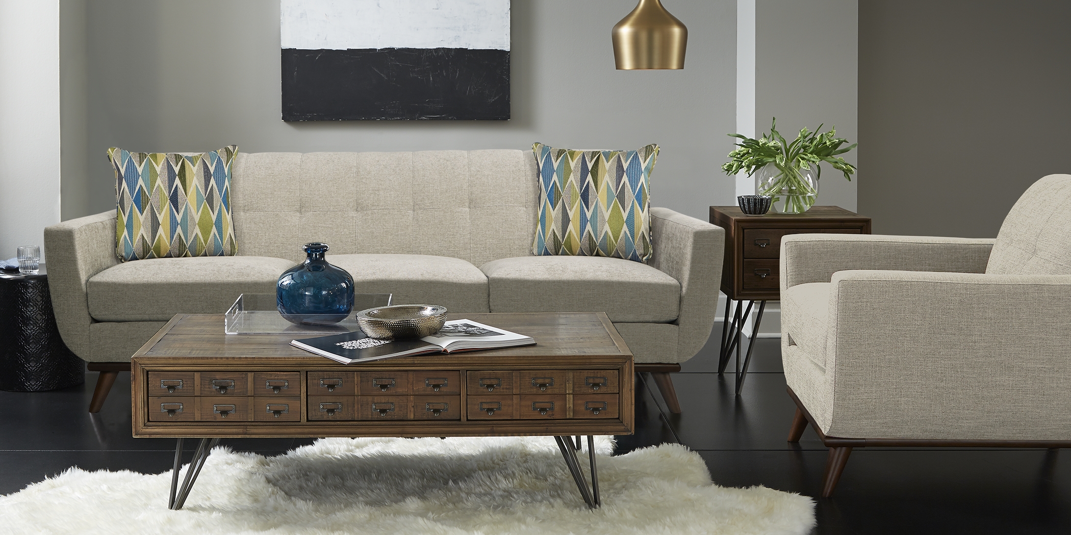 East Side Mushroom 3 Pc Living Room - Thumbnail - Image 1