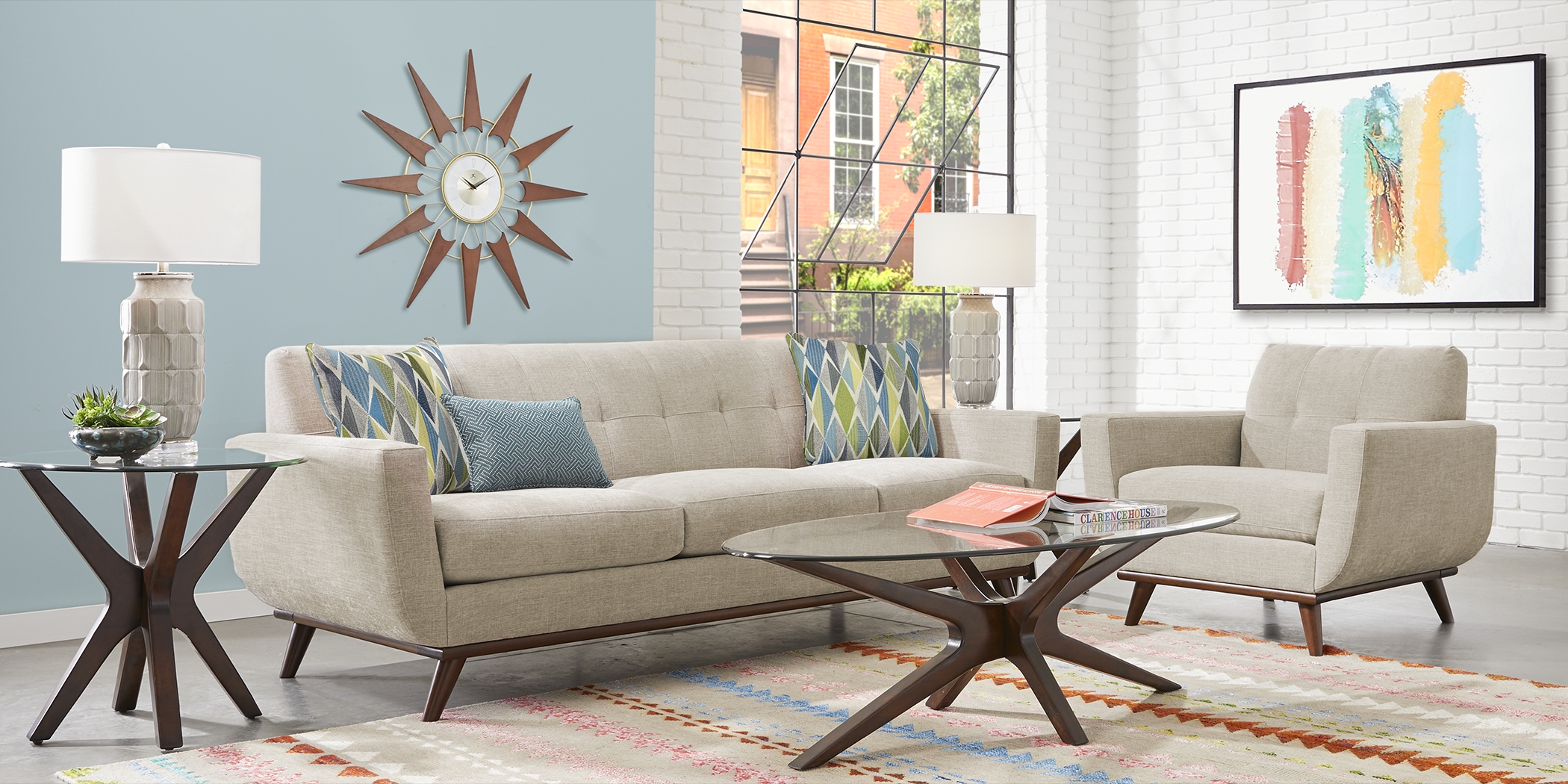 East Side Mushroom 5 Pc Living Room - Thumbnail - Image 1