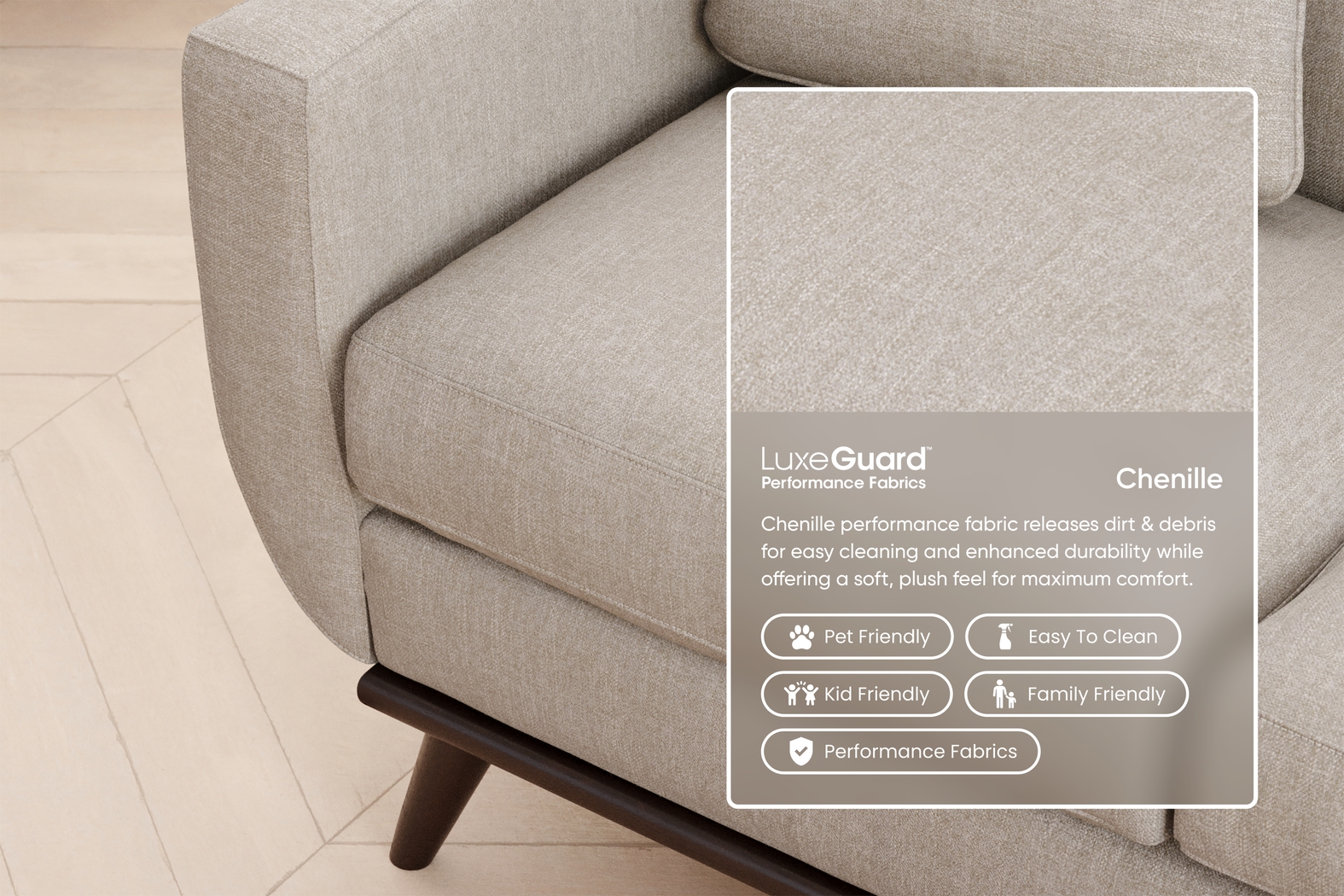 East Side Mushroom Chaise Sofa - Thumbnail - Image 3