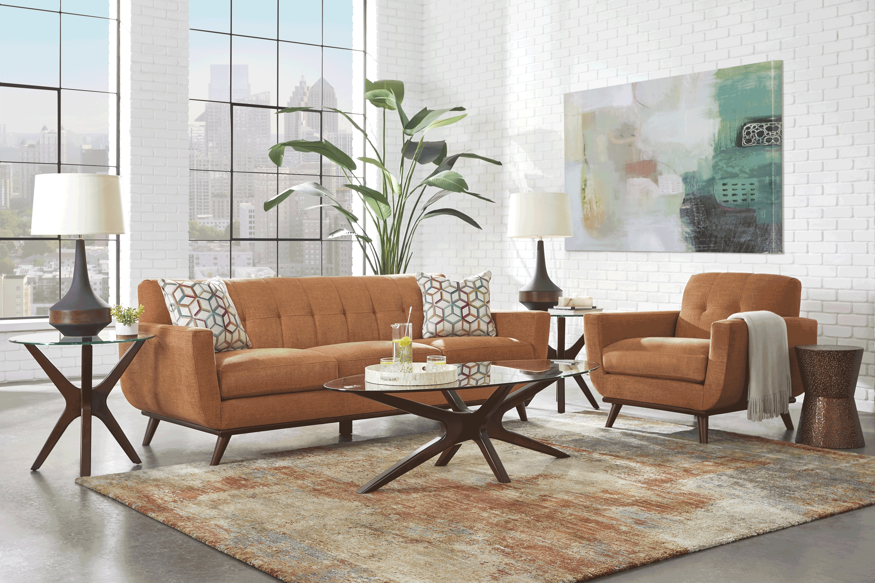 East Side Russet 7 Pc Living Room - Thumbnail - Image 1