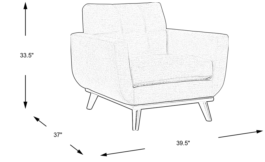 Dimension Image. Please refer to the Dimension Tab on this page for dimension details.