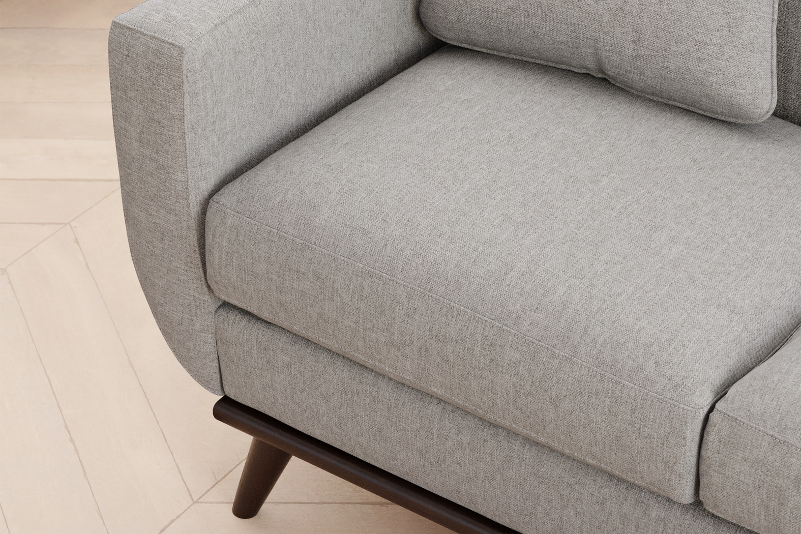 East Side Smoke 4 Pc Sectional Living Room - Thumbnail - Image 5