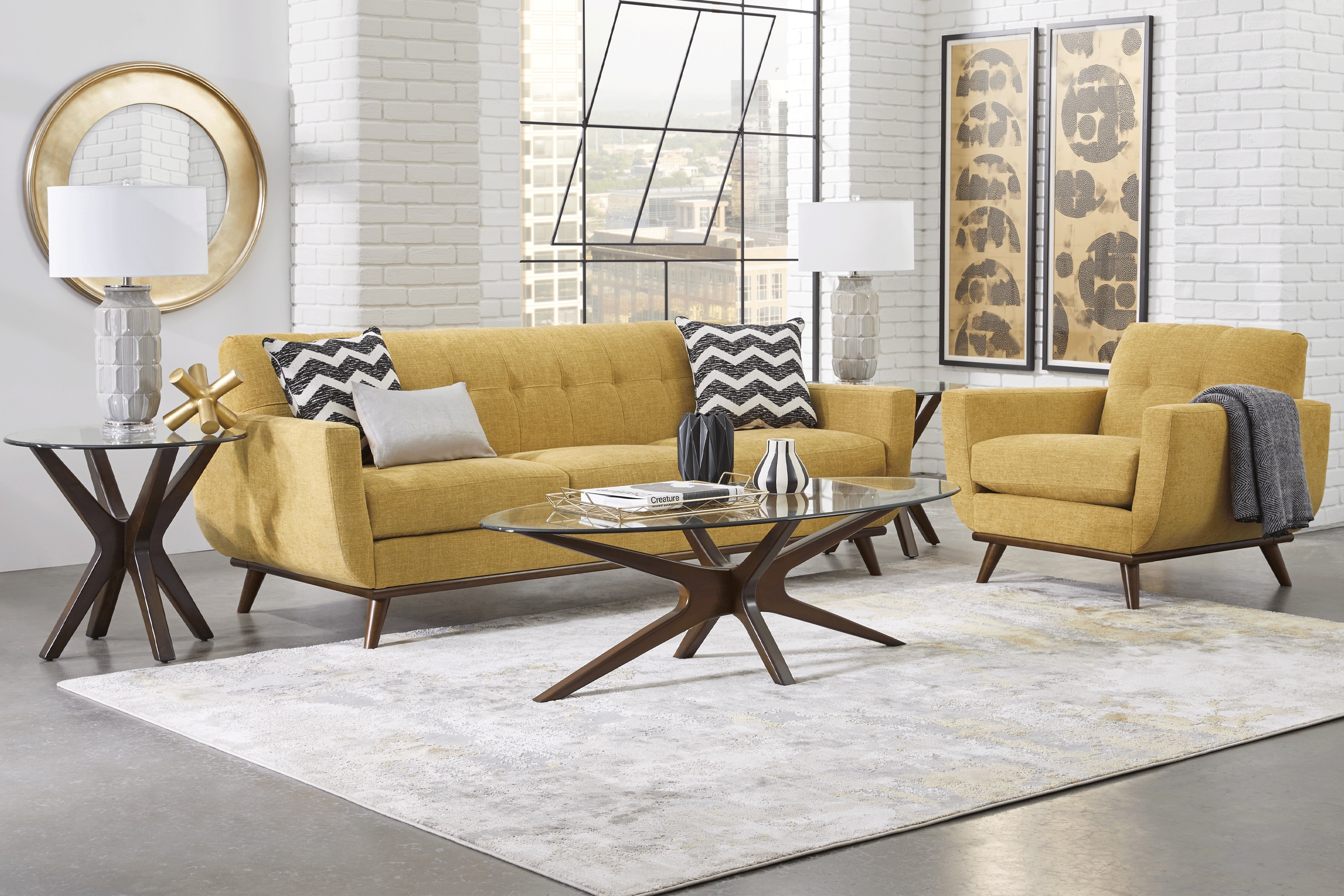 East Side Sunflower 4 Pc Living Room - Thumbnail - Image 1