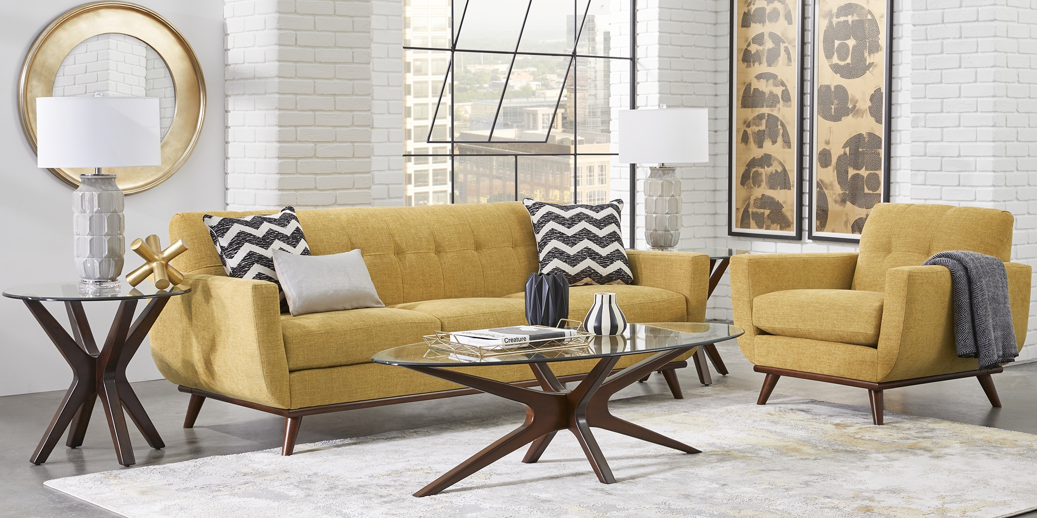 East Side Sunflower 5 Pc Living Room - Thumbnail - Image 1