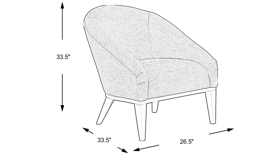 Dimension Image. Please refer to the Dimension Tab on this page for dimension details.