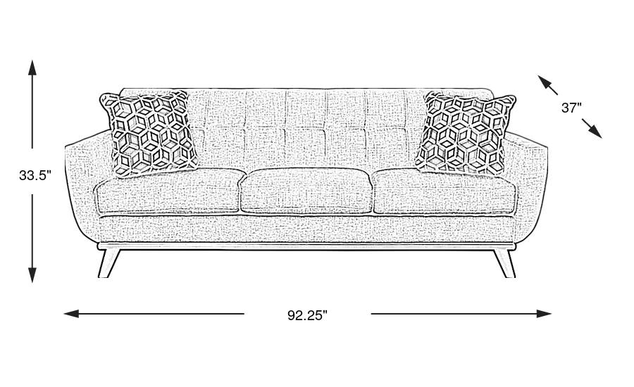 Dimension Image. Please refer to the Dimension Tab on this page for dimension details.