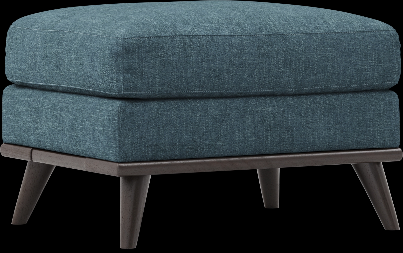 East Side Teal Ottoman - Thumbnail - Image 1