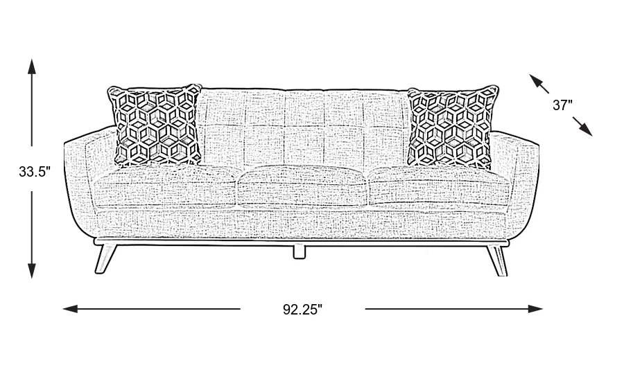 Dimension Image. Please refer to the Dimension Tab on this page for dimension details.