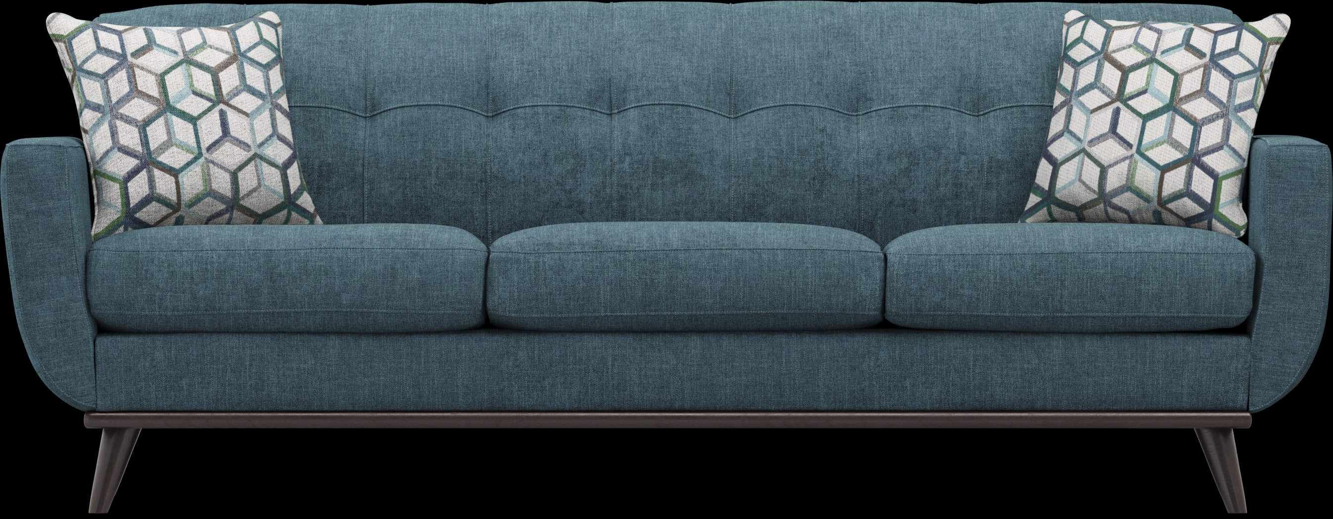 East Side Teal Sofa - Thumbnail - Image 1