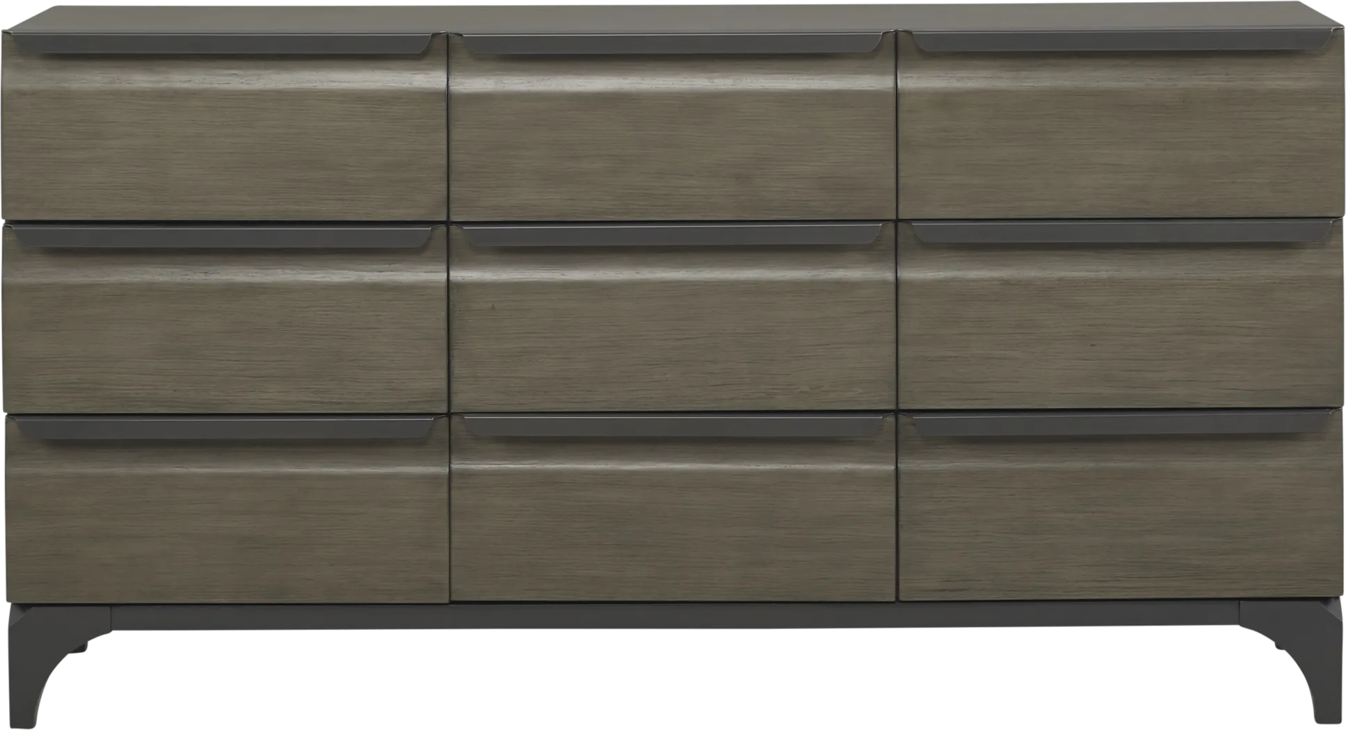 East Tower Gray 9 Pc Queen Panel Wall Bedroom - Thumbnail - Image 5