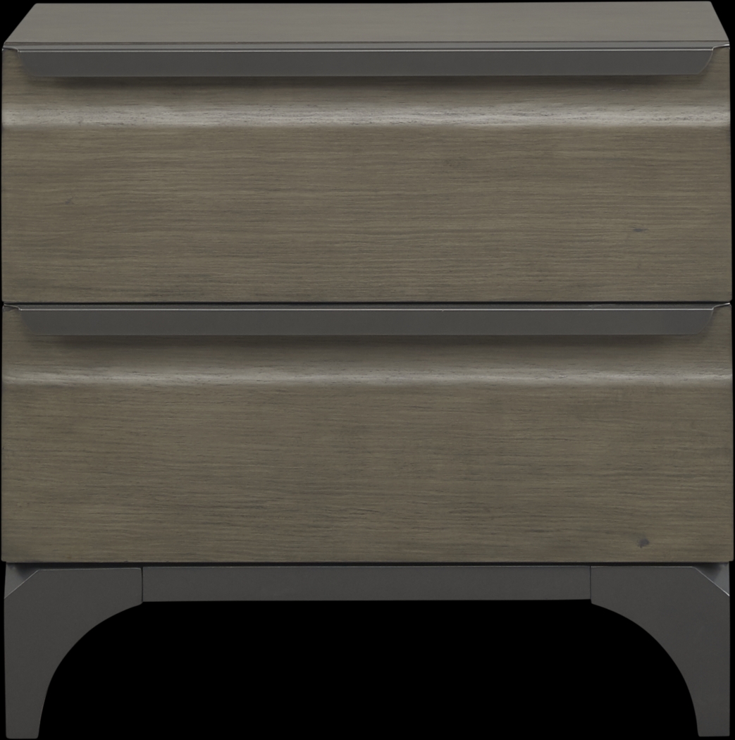 East Tower Gray Nightstand - Thumbnail - Image 1