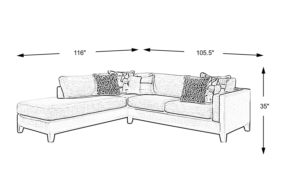 Dimension Image. Please refer to the Dimension Tab on this page for dimension details.
