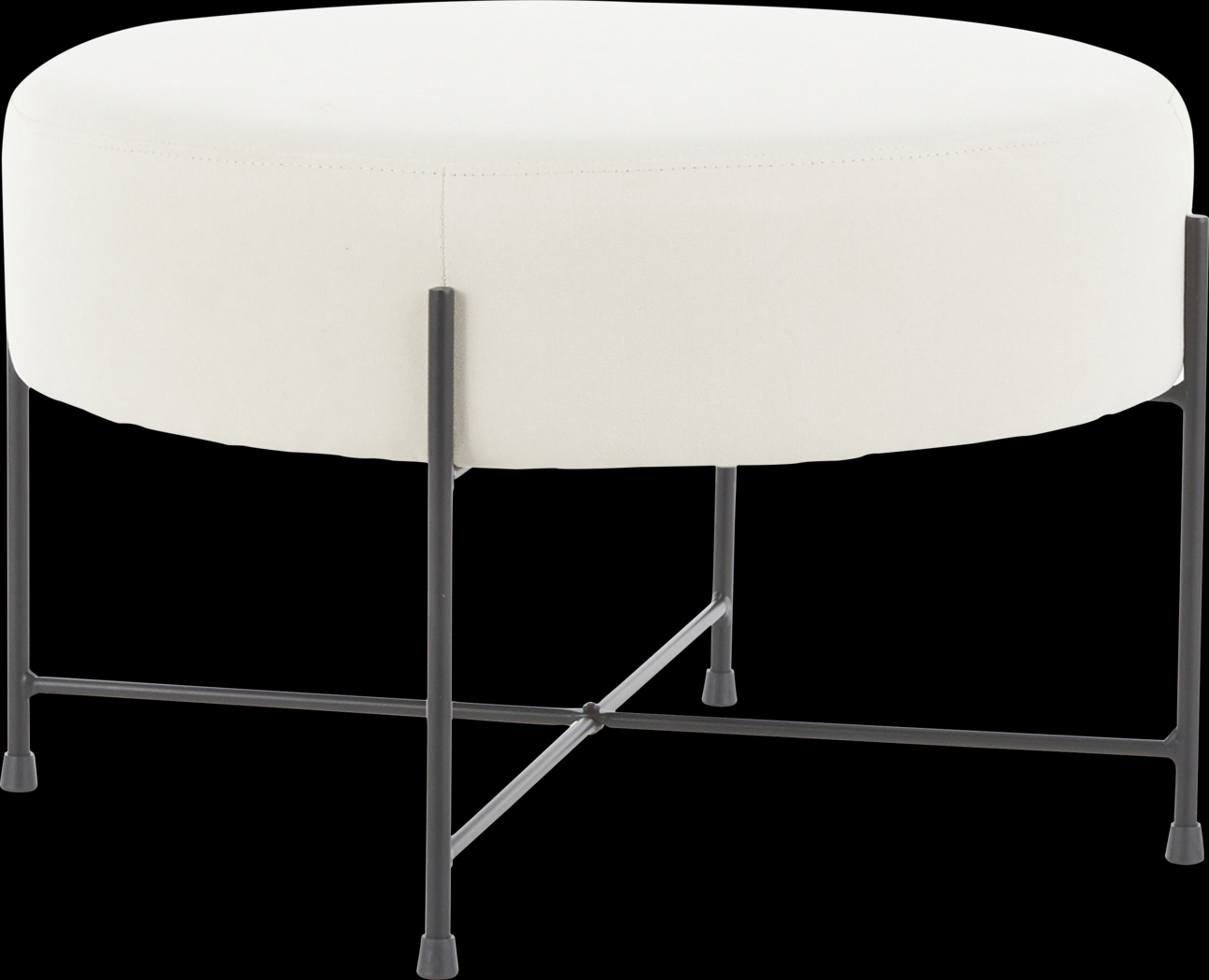 Eastchase Cream Ottoman - Thumbnail - Image 1