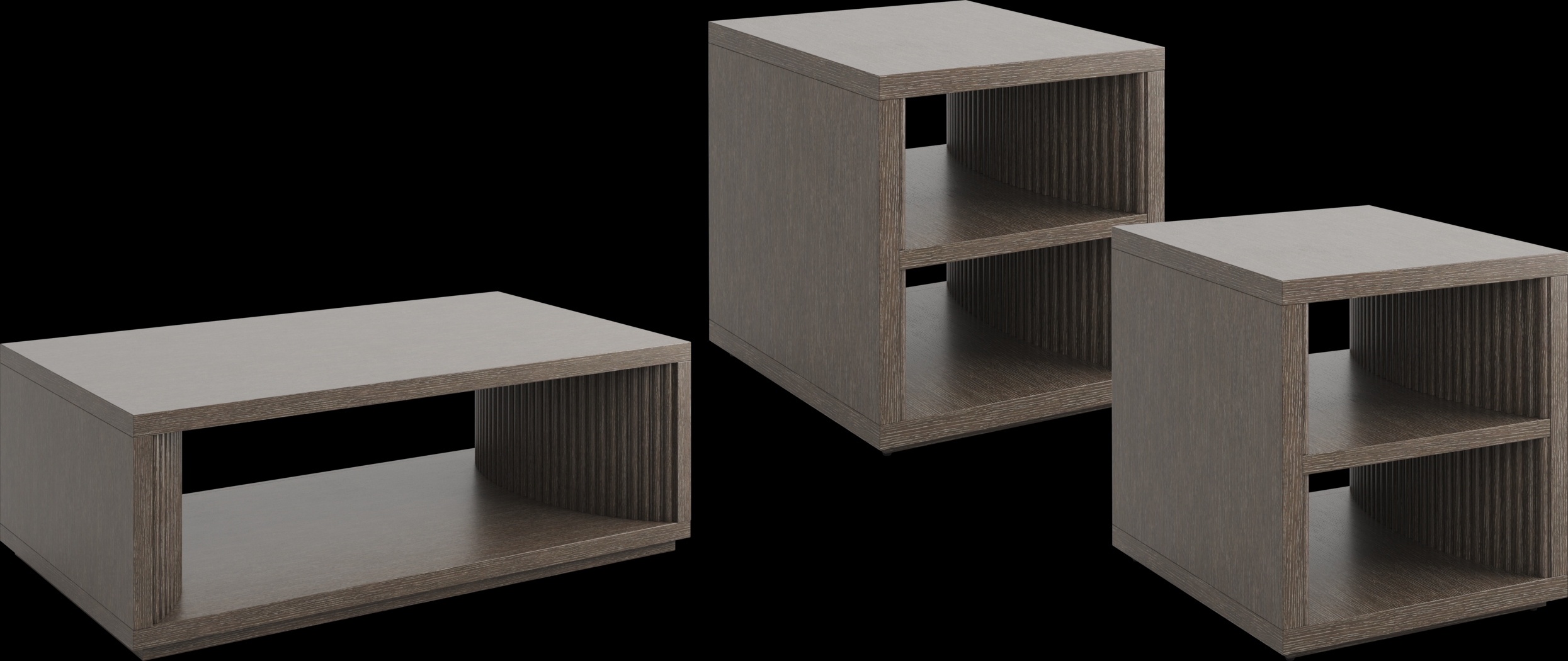 Bellingham Pebble Textured 7 Pc Living Room with Gel Foam Sleeper Sofa - Thumbnail - Image 2