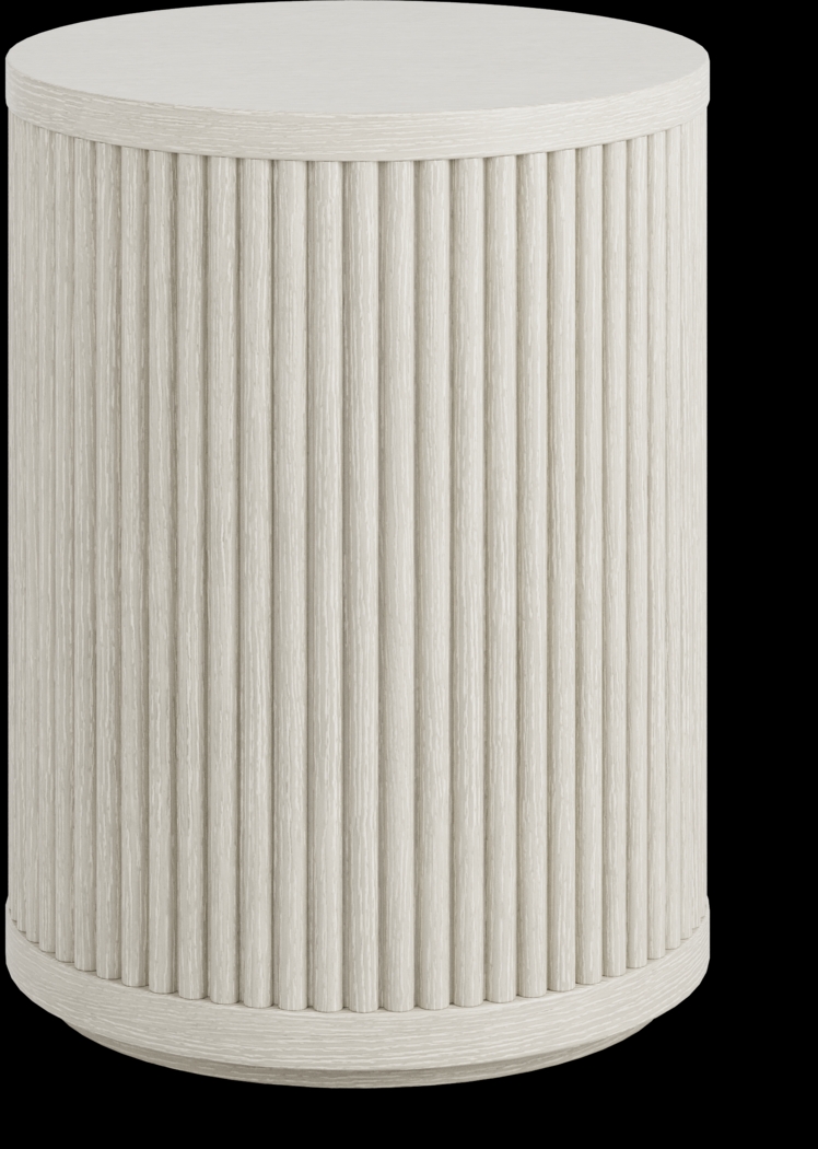 Eastchester White Chairside Table - Thumbnail - Image 1