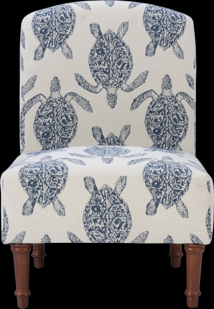 Eastchill Navy Accent Chair - Thumbnail - Image 3