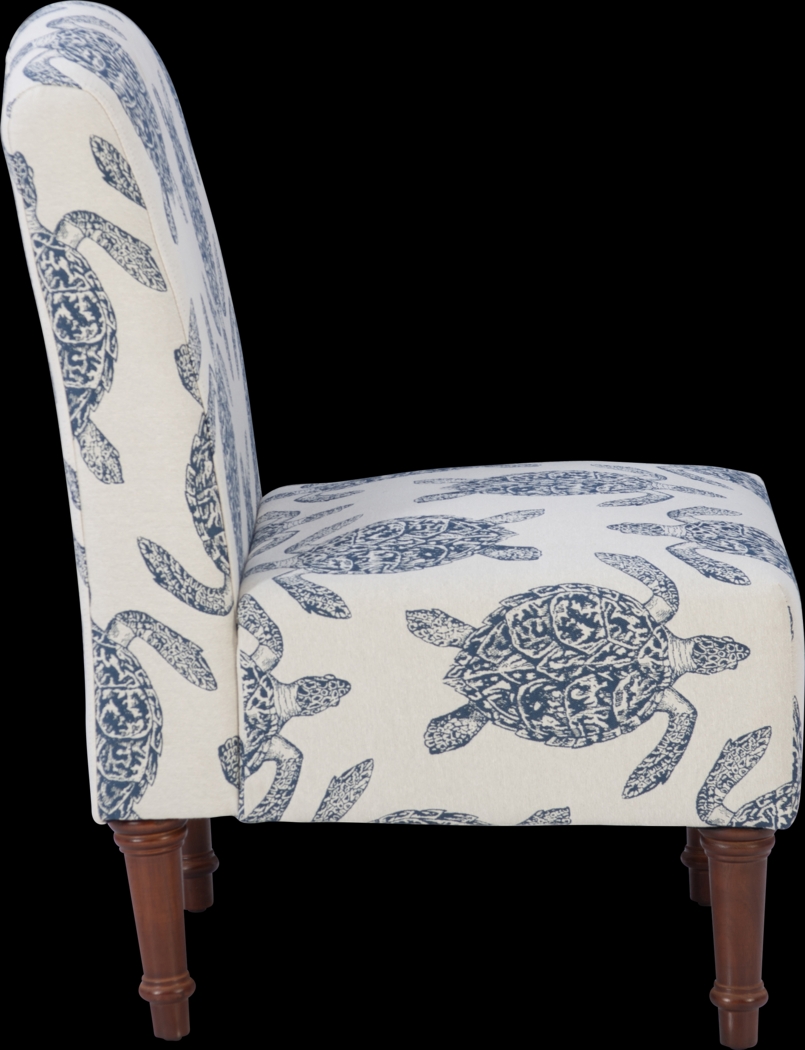 Eastchill Navy Accent Chair - Thumbnail - Image 4