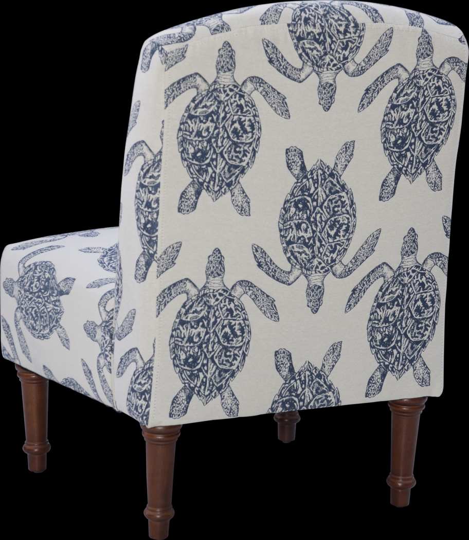 Eastchill Navy Accent Chair - Thumbnail - Image 5