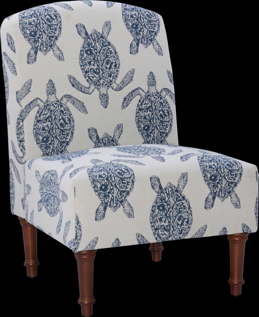 Eastchill Navy Accent Chair - Thumbnail - Image 1