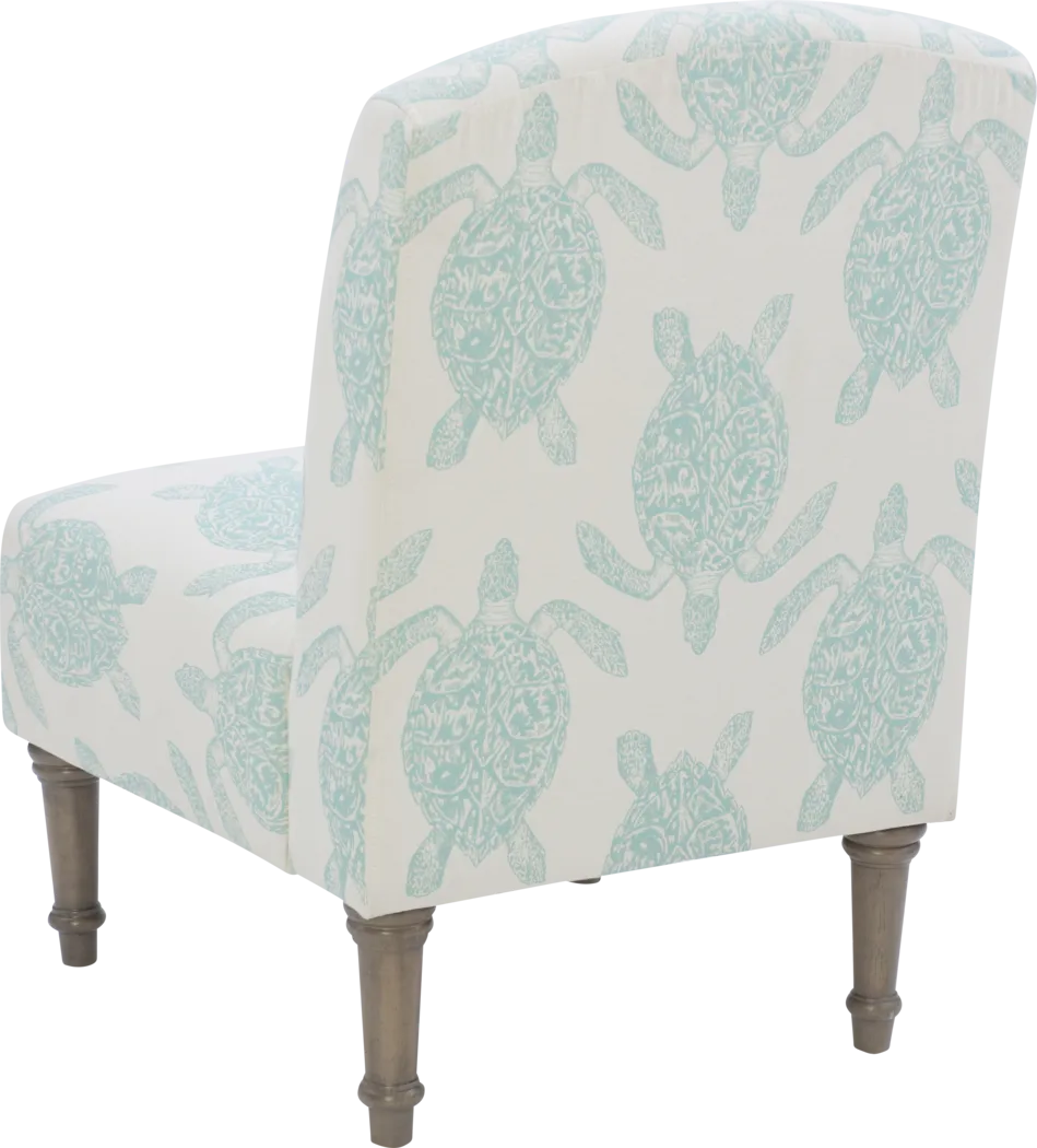Eastchill Teal Accent Chair - Thumbnail - Image 5