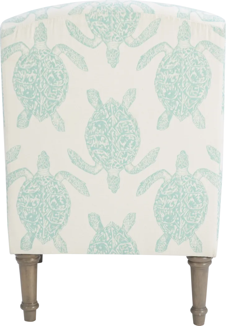 Eastchill Teal Accent Chair - Thumbnail - Image 6