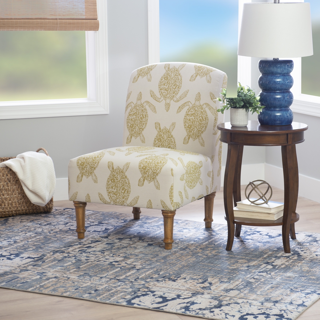 Eastchill Yellow Accent Chair - Thumbnail - Image 2