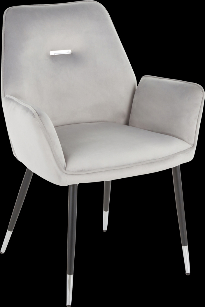 Easterlyn Silver Side Chair, Set of 2 - Thumbnail - Image 2