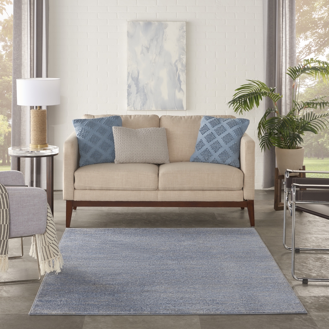 Easthagen Blue/Gray 5' x 7' Indoor/Outdoor Rug - Thumbnail - Image 3