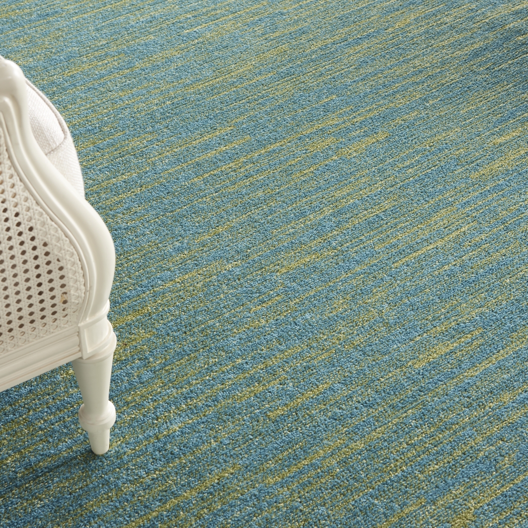 Easthagen Blue/Green 8' x 10' Indoor/Outdoor Rug - Thumbnail - Image 5