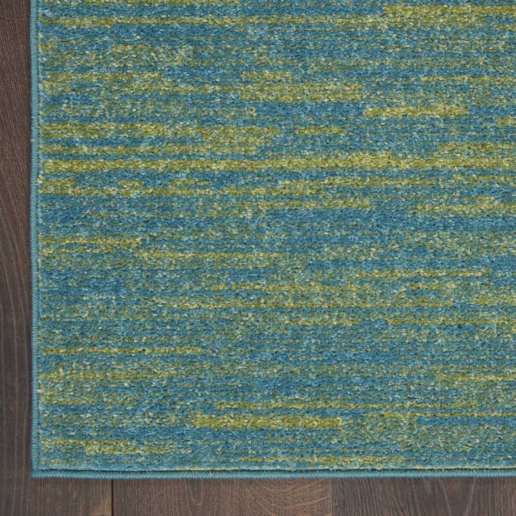 Easthagen Blue/Green 5' x 7' Indoor/Outdoor Rug - Thumbnail - Image 6