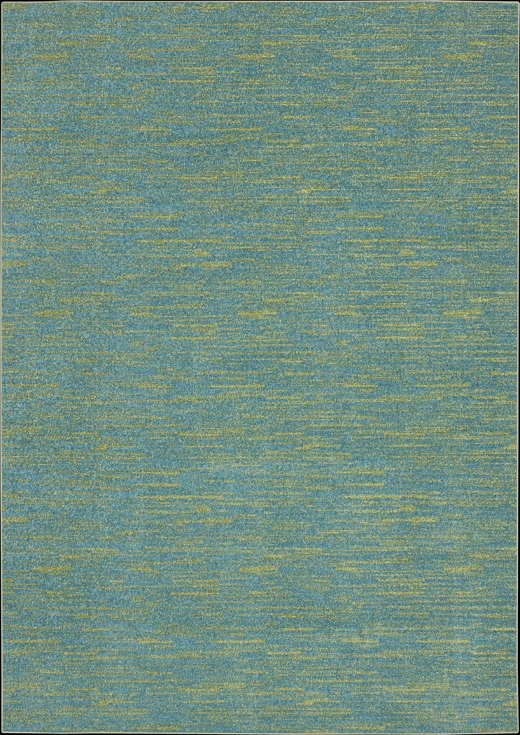 Easthagen Blue/Green 5' x 7' Indoor/Outdoor Rug - Thumbnail - Image 1